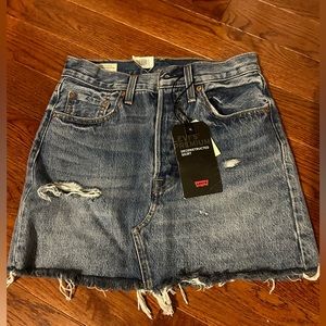 Levi’s Deconstructed Denim Skirt Size 24